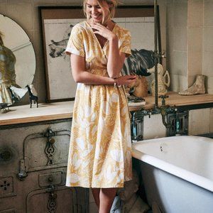 Sezane Marielle Dress in Ochre (36/S)
